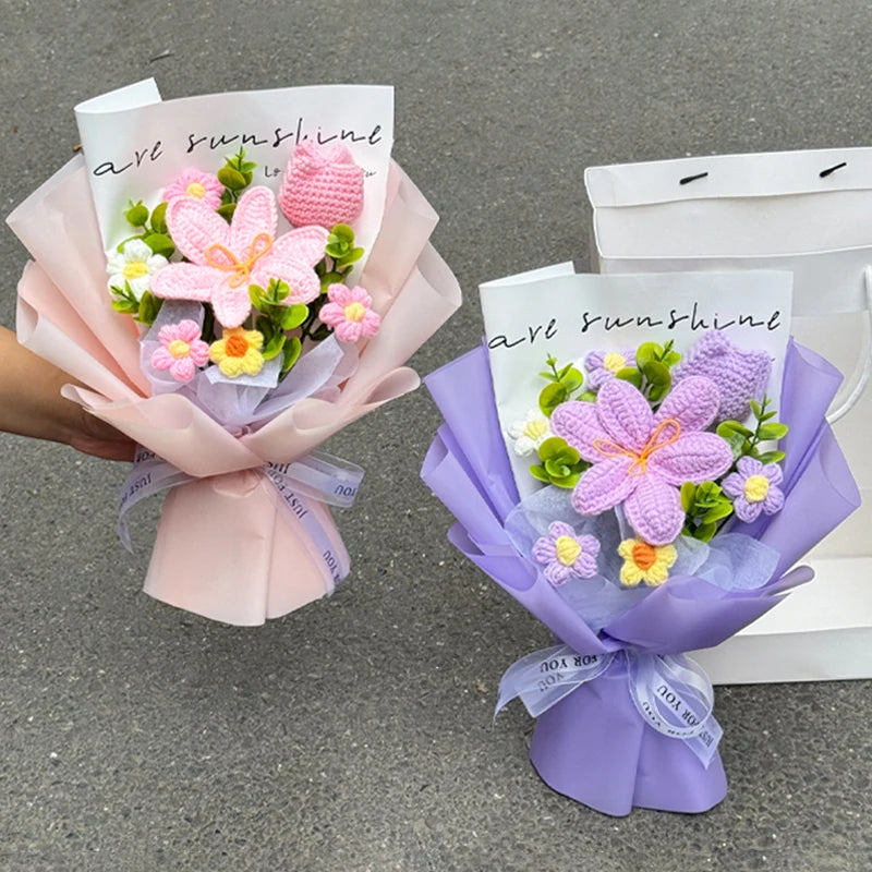 Ramo de flores de ganchillo hecho a mano | El regalo perfecto para cualquier ocasión