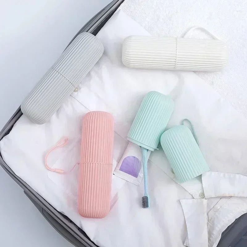 Portable Toothbrush and Toothpaste Holder Organizer for Travel