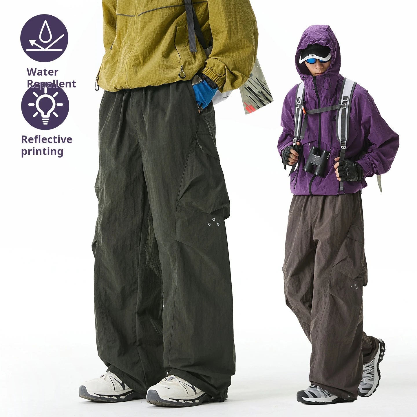 Men's Water-Resistant Cargo Pants | Oversized Utility Trousers