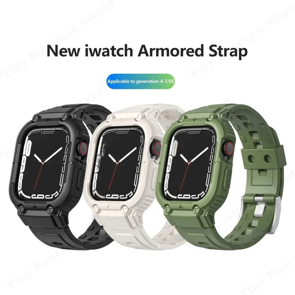 Silicone Strap for All Apple Watch Models | Protective & Stylish