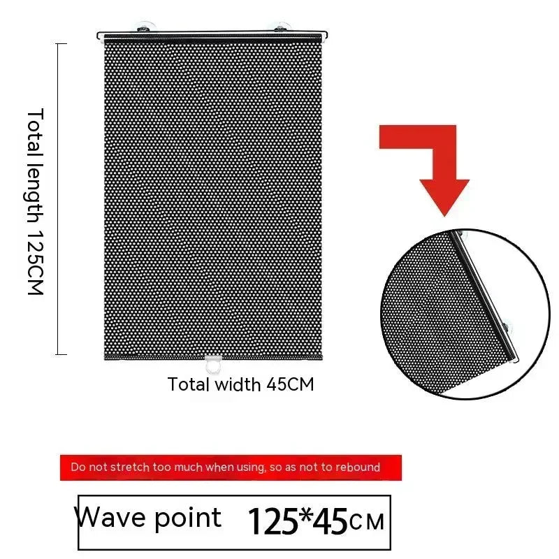 Retractable Car Sunshade | UV Protection & Easy Installation