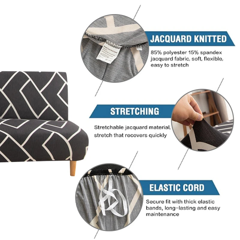 Stretch Printed Sofa Bed Cover | Dust-Proof Furniture Protector