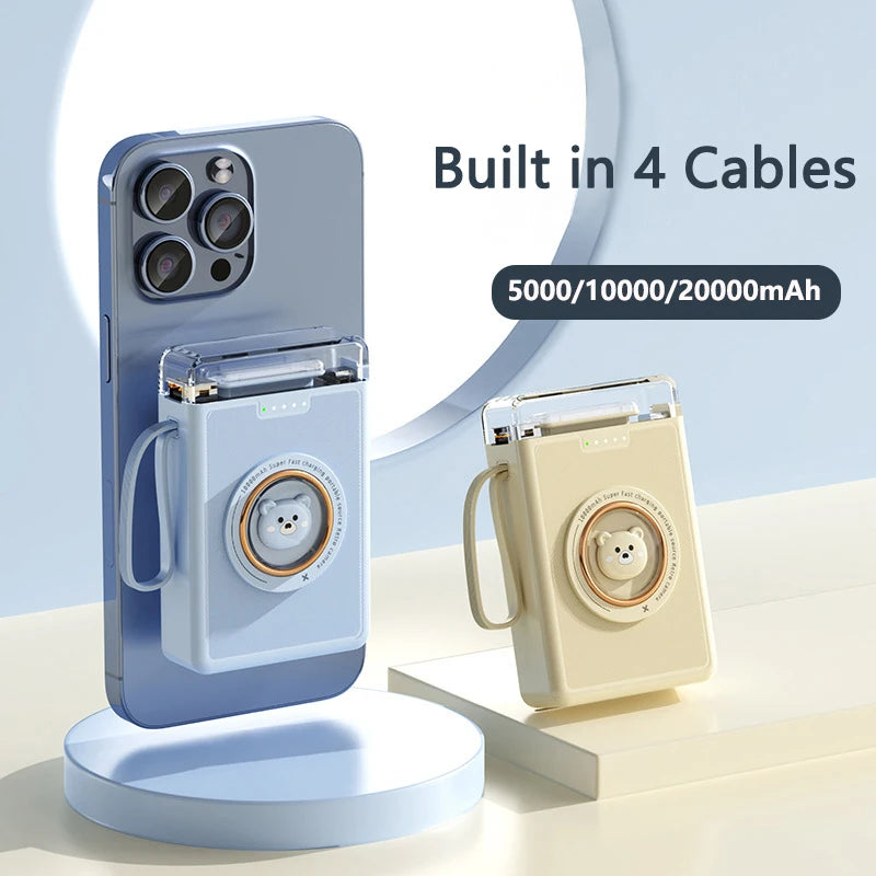 Cute Mini Power Bank 20000mAh Portable Charger | External Battery Pack