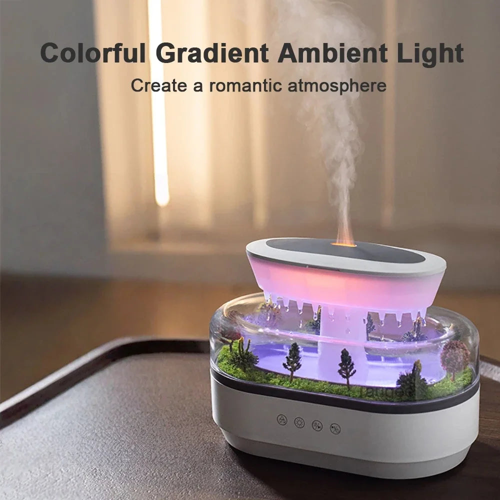 Colorful Raindrop Air Humidifier | Aroma Diffuser with Sound