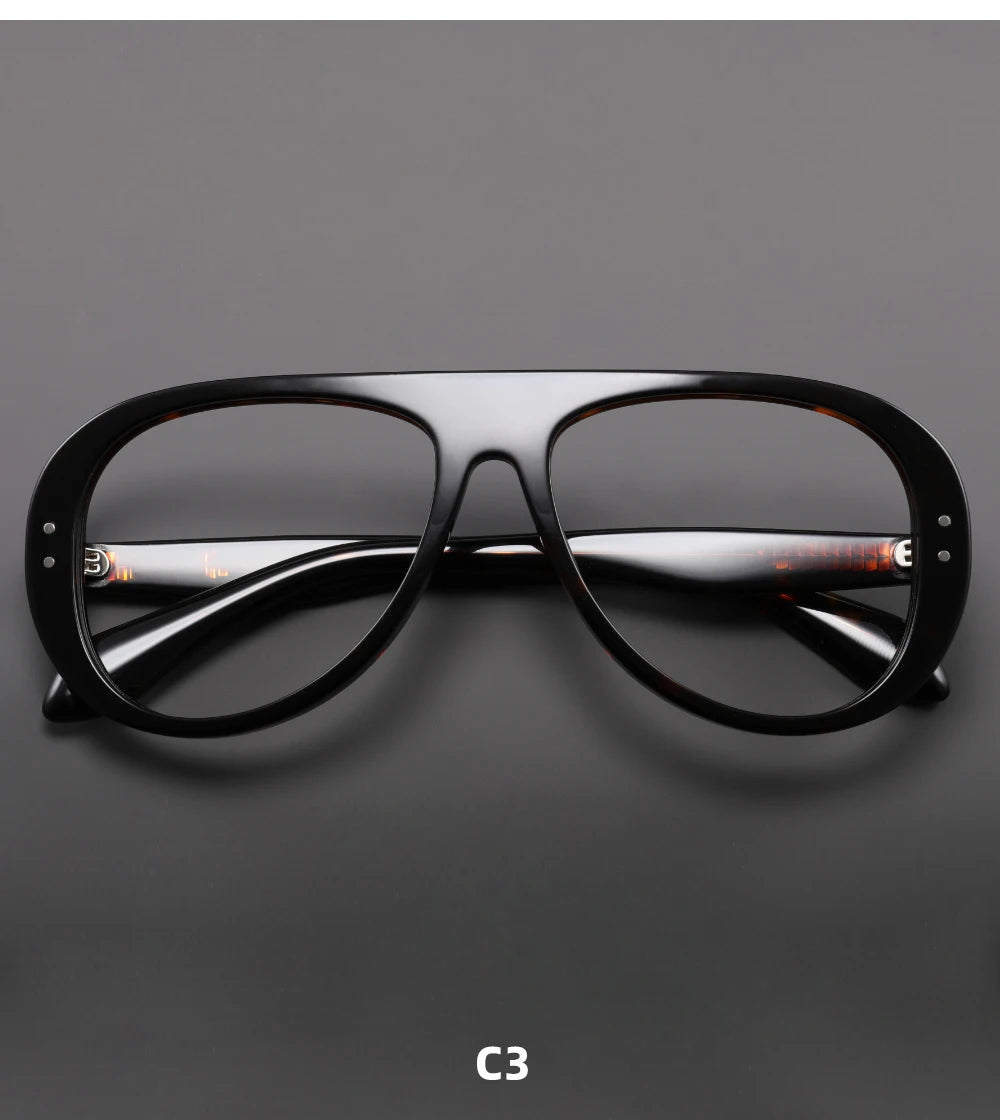 Trendy Acetate Pilot Optical Frames for Stylish Vision