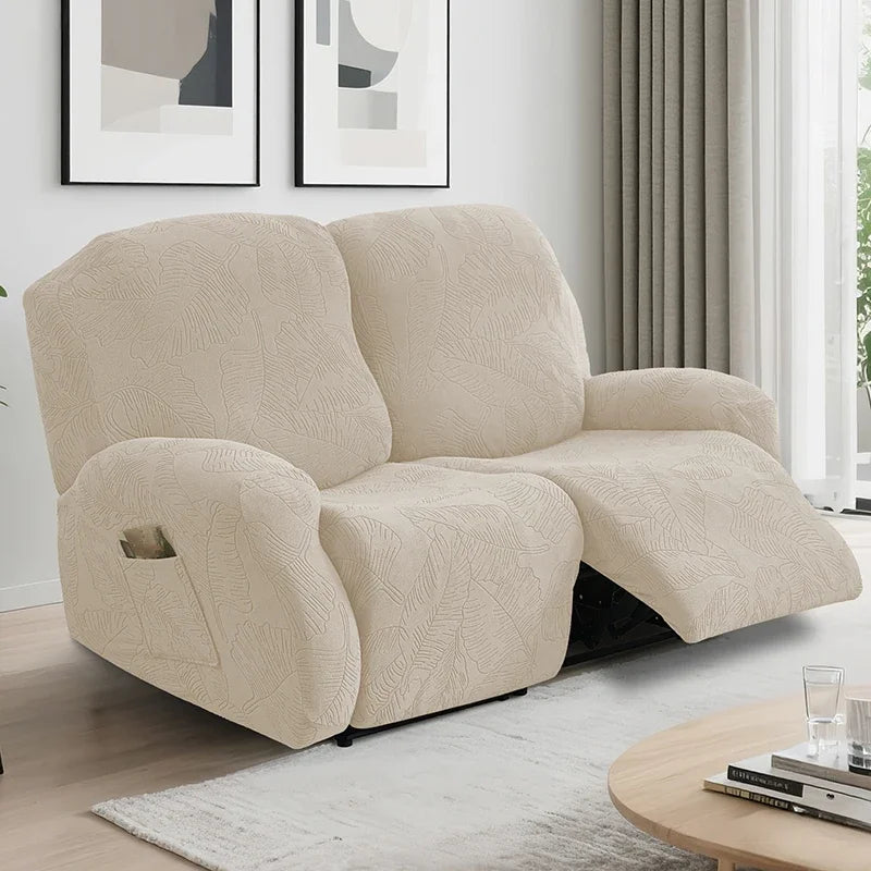 Elegant Stretch Jacquard Recliner Sofa Covers for Cozy Living Rooms