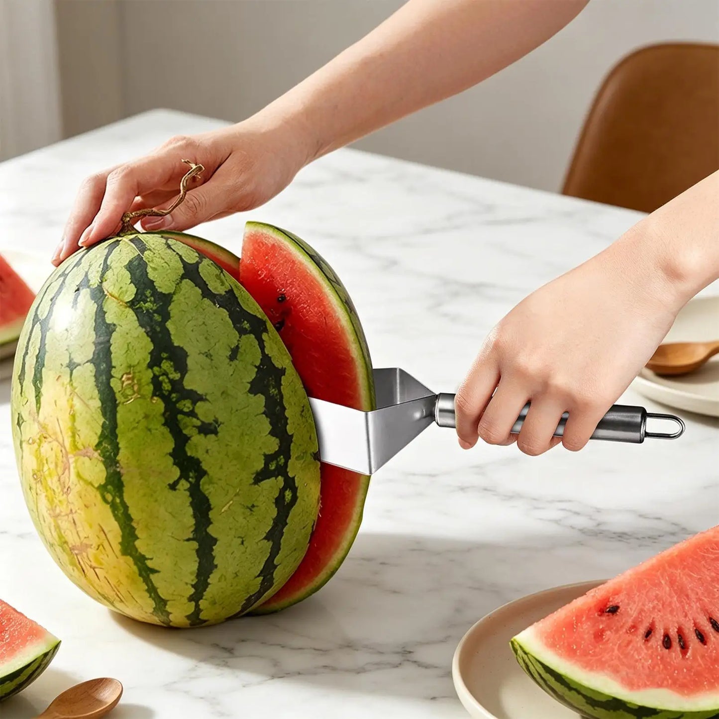 Triangular Watermelon Slicer | Effortless Fruit Cutting Tool