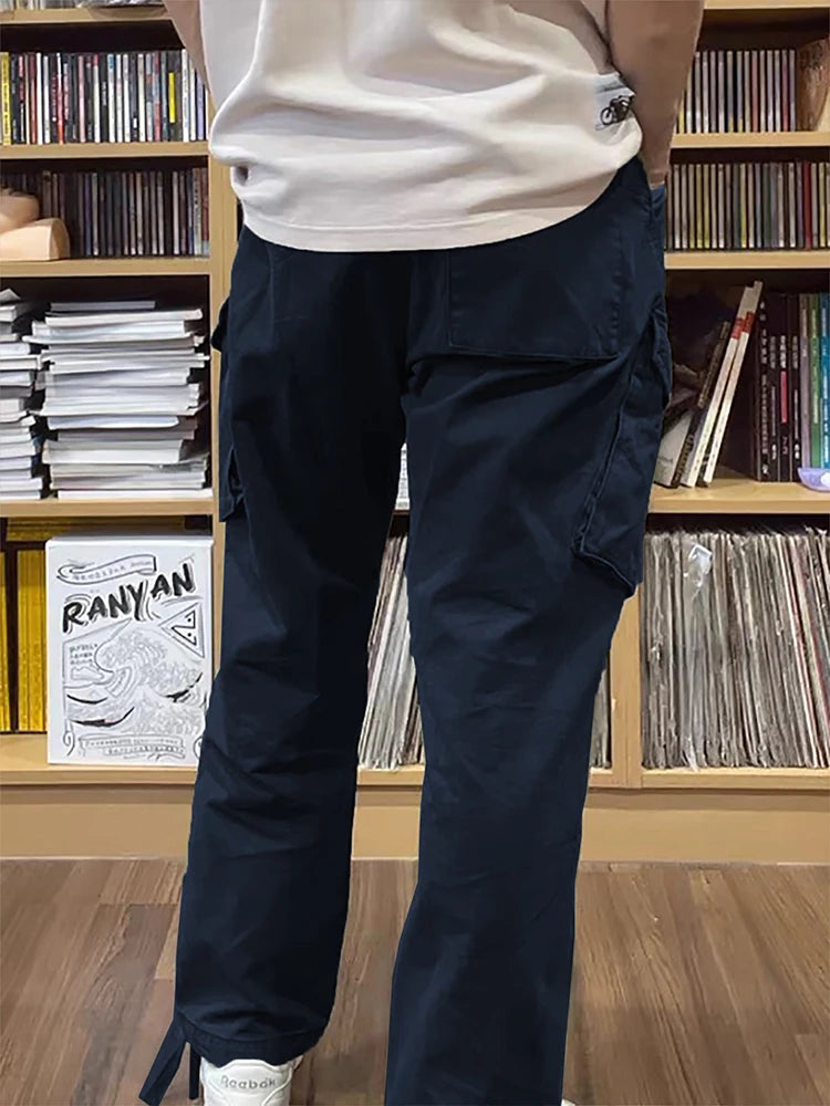 Men's Vintage Cargo Pants | All-Season Cotton Tapered Trousers 2026