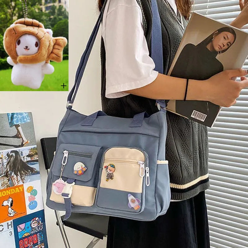 Versatile Nylon Waterproof Women's Shoulder Bag | Stylish Crossbody Satchel