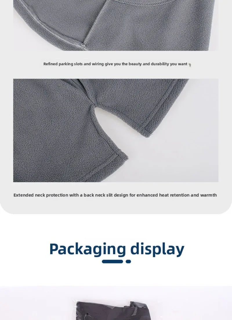 Unisex Winter Fleece Balaclava | Thick Warm Face Mask Neck Warmer