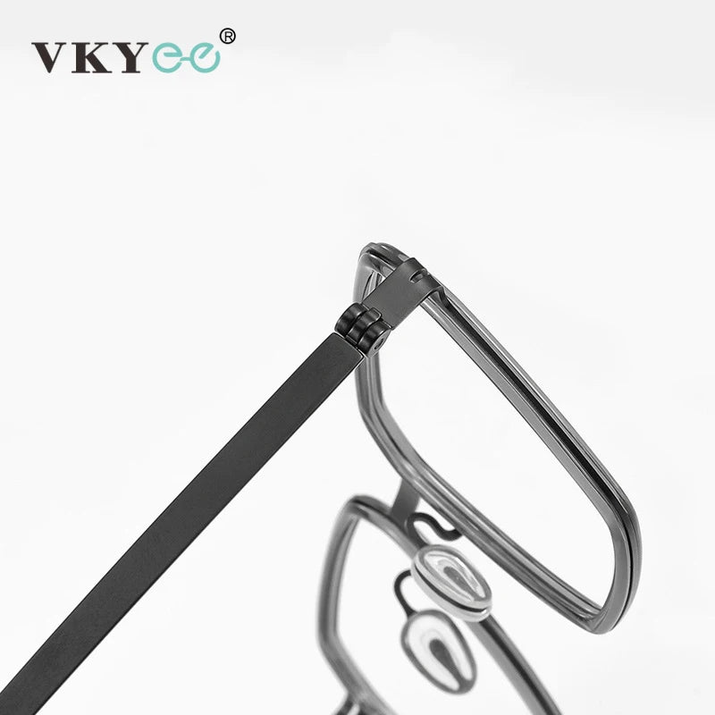 Simple Geometric Polygon Fashion Titanium Glasses | Blue Light Protection
