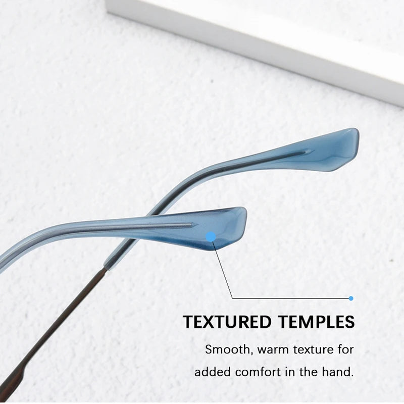 Luxury Oversize Titanium Eyeglasses Frames for Men & Women