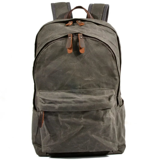 Waterproof Oil Wax Canvas Daypack | Versatile Unisex Rucksack