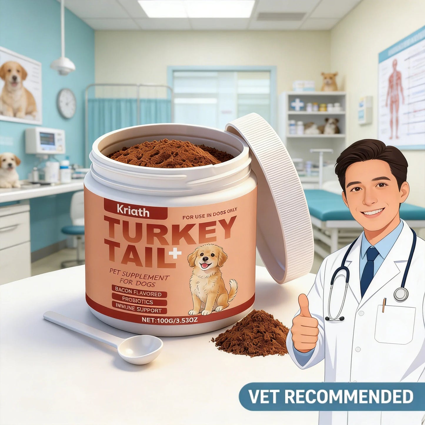 Pet Nutritional Supplements Bacon Flavor for Joint & Digestive Health
