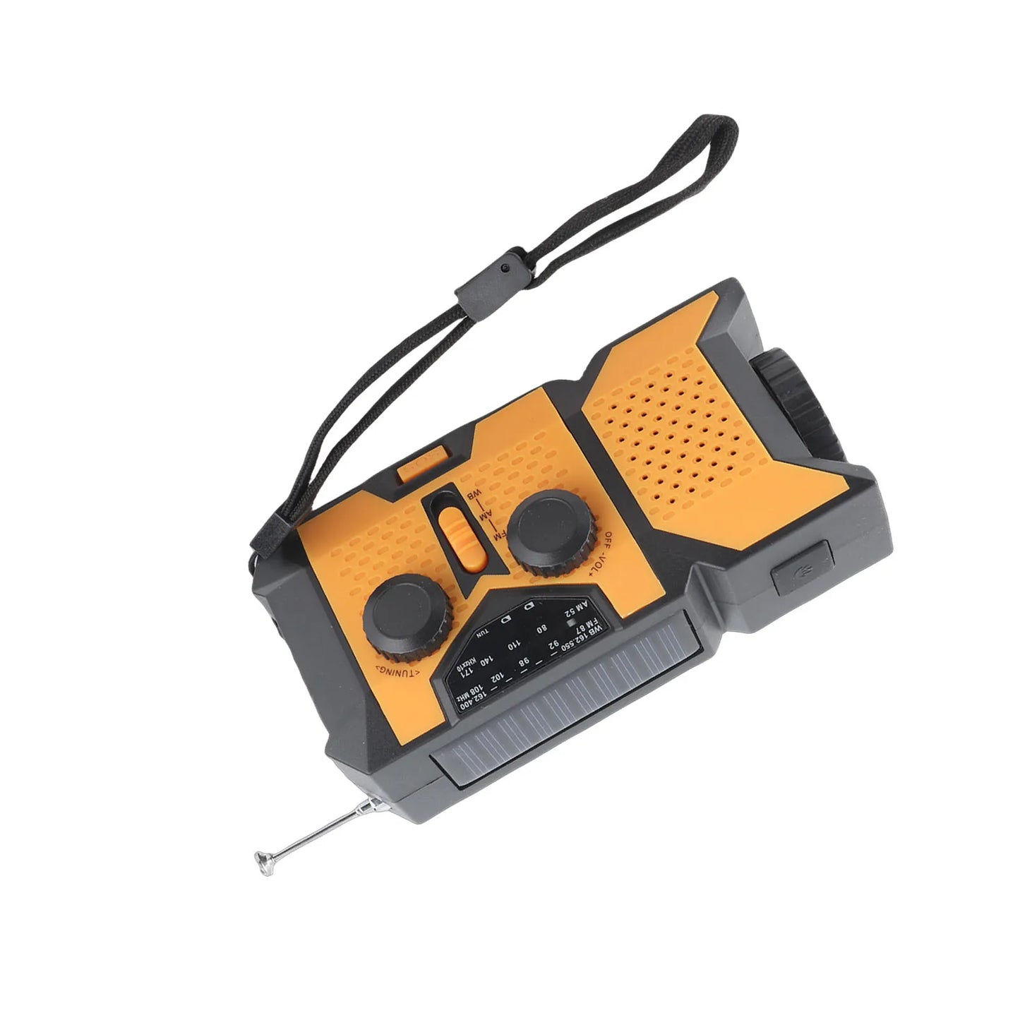 Emergency Hand-Crank Radio | USB Solar Charging for Camping