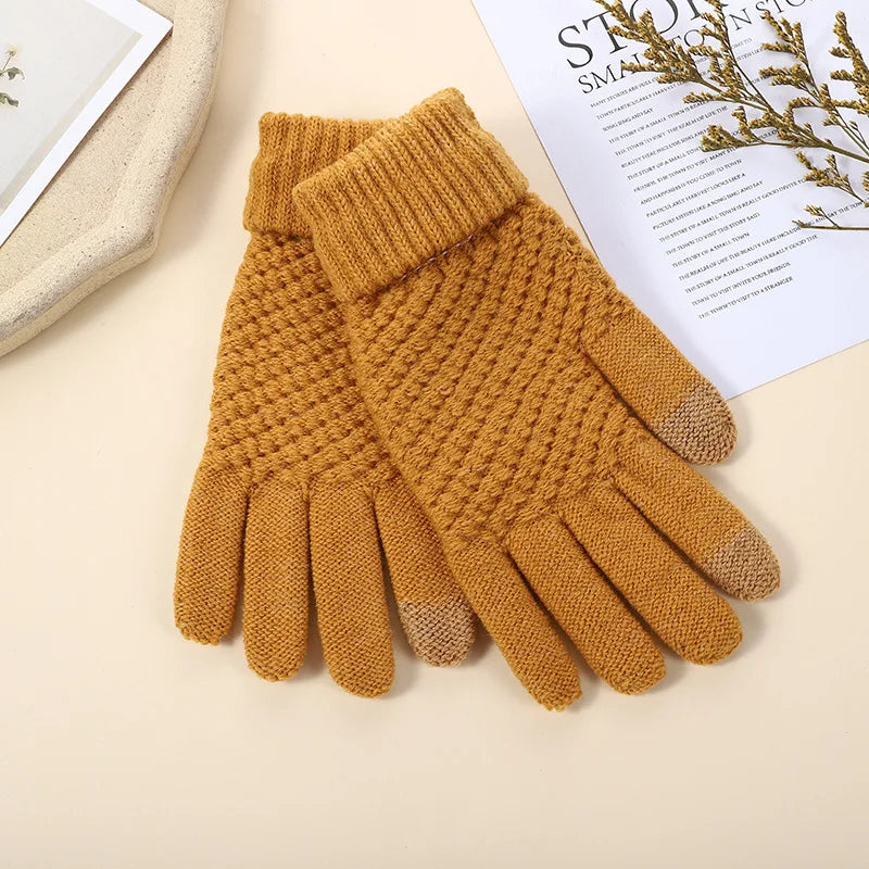 Warm Winter Touch Screen Gloves | Cozy Full Finger Mittens
