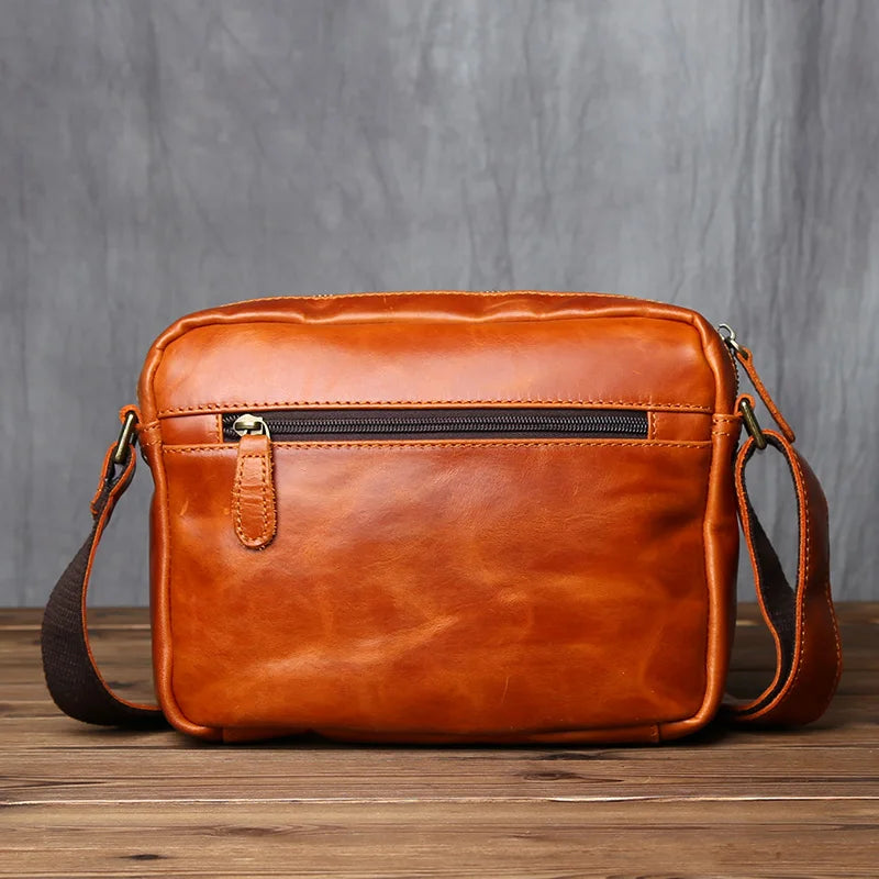 Retro Leather Messenger Bag for Men | Stylish and Functional