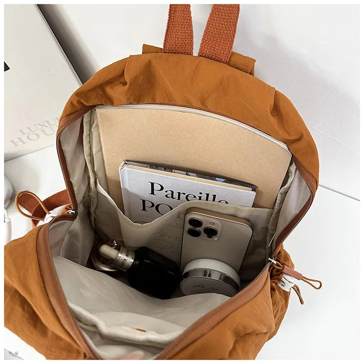 Lightweight Macaron Color Oxford Backpack for Women | Casual Chic bag