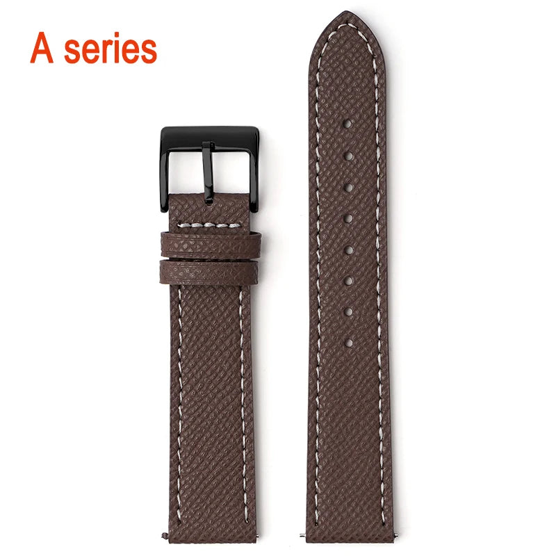 Calfskin Leather Watch Strap | Quick Release, Handmade Design