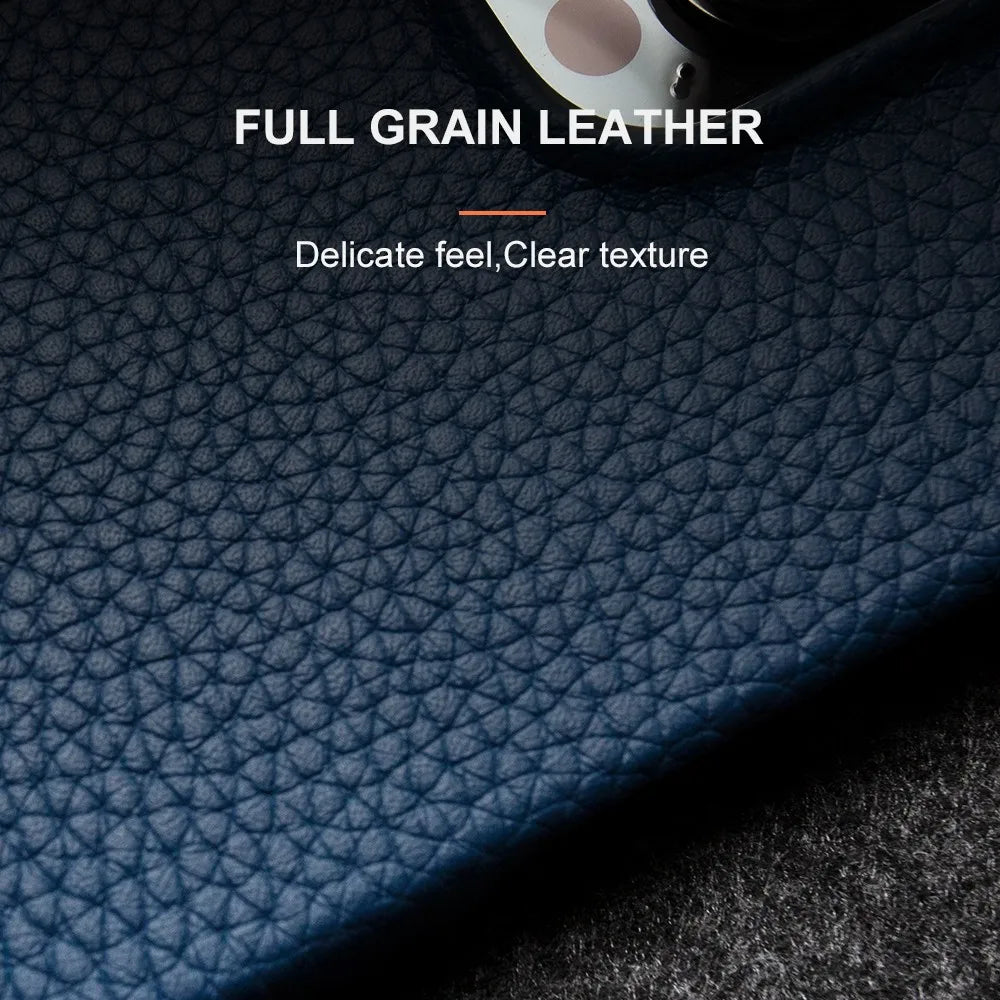 Luxury Genuine Leather Case for Xiaomi Phones | Shockproof Protection