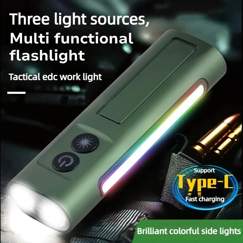 Multi-Functional EDC Flashlight | Outdoor Torch Light for Emergencies