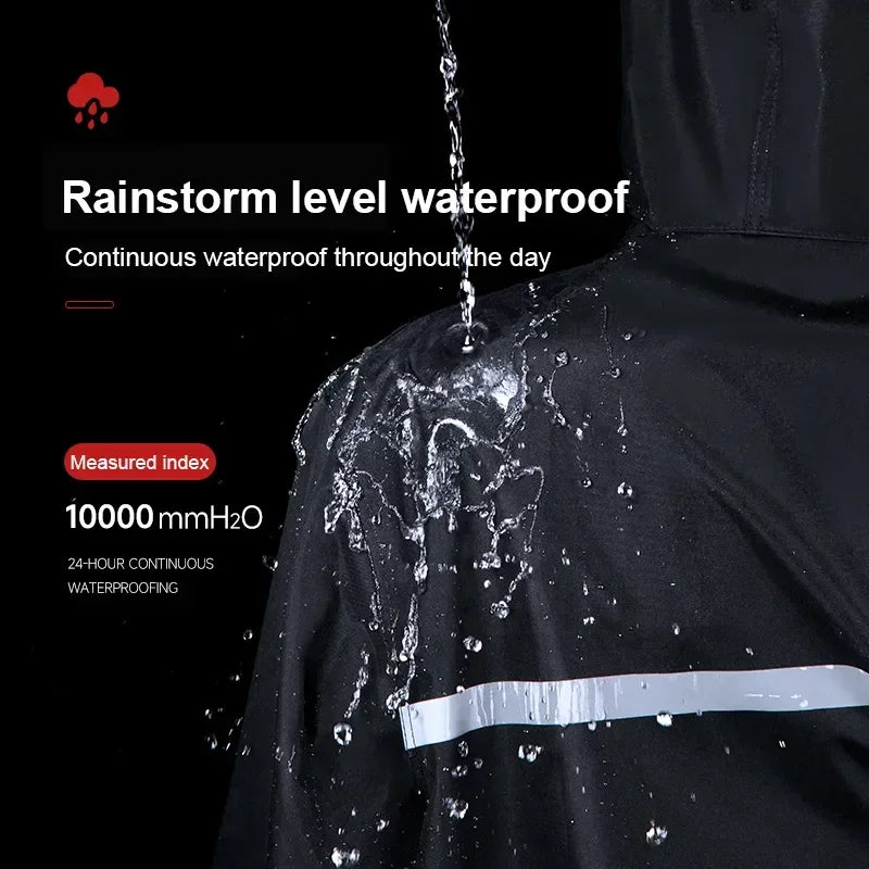 Waterproof Windproof One-Piece Long Raincoat for Adults