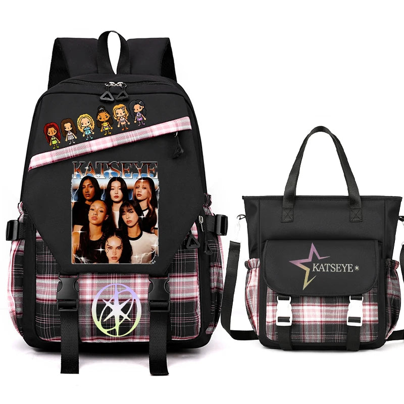 Vintage Girl Group Backpack | Multifunctional Women's Rucksack