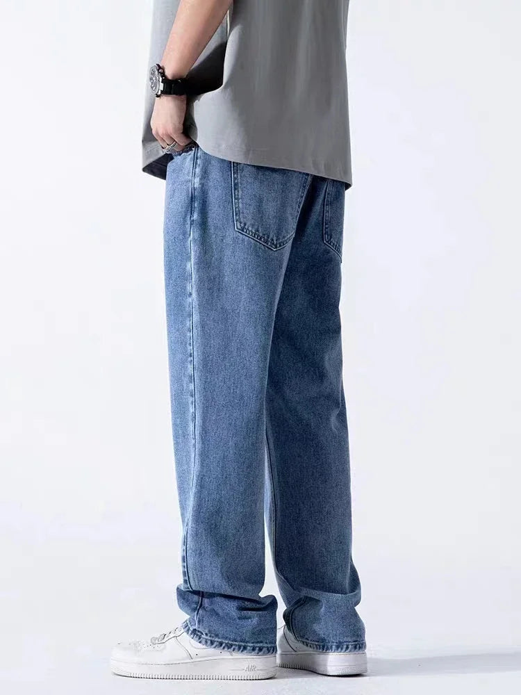 Men's Casual Wide Baggy Denim Jeans | Spring Summer Streetwear Pants