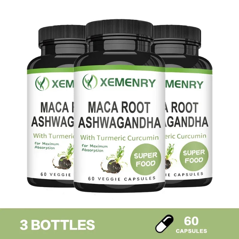 Men's Maca Root + Ashwagandha Supplement | Boost Energy & Vitality