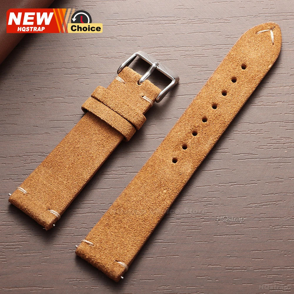 Soft Suede Watch Straps | Adjustable Quick Release Bands for Watches
