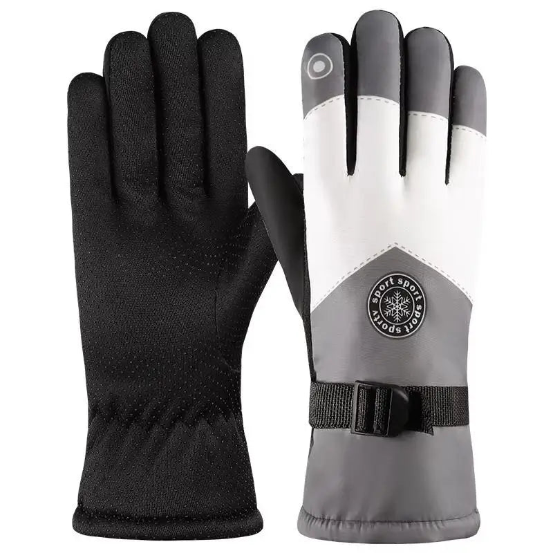 Guantes de esquí de invierno con pantalla táctil | Manoplas térmicas impermeables