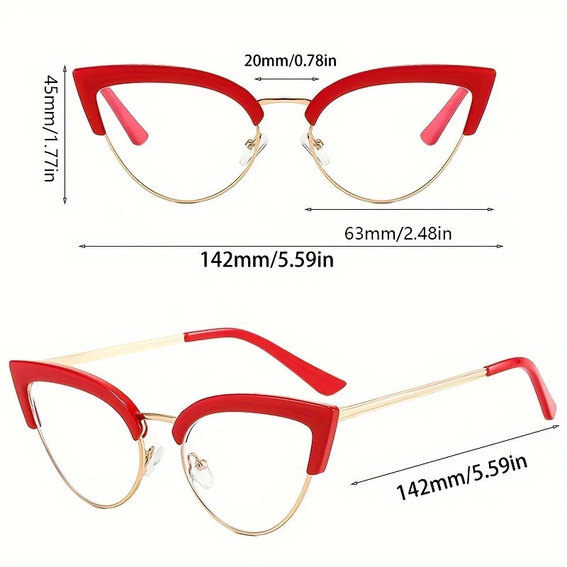 Stylish Cat Eye Blue Light Blocking Glasses for Women