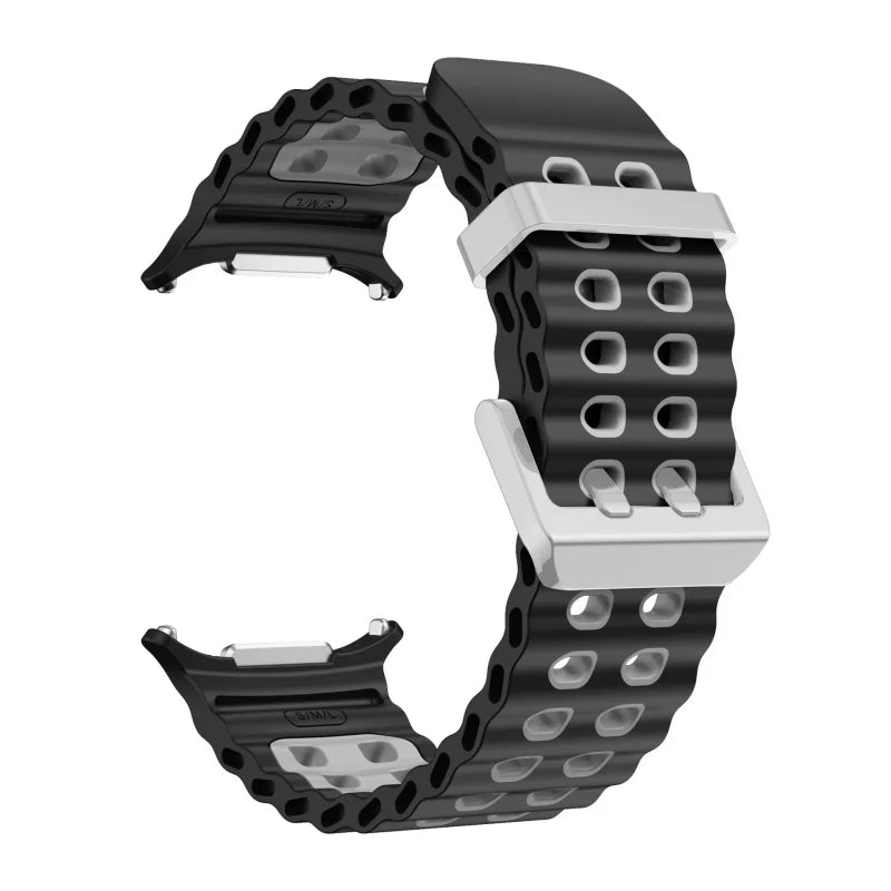 Silicone Sports Strap for Galaxy Watch | Breathable Marine Band