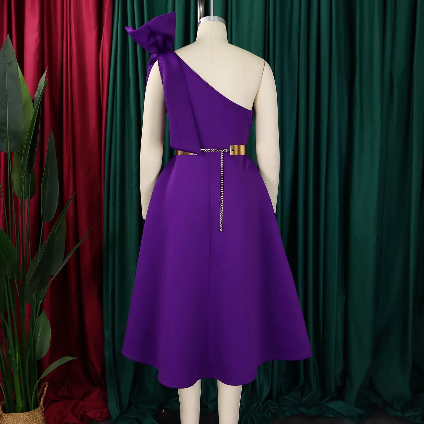 Elegant One Shoulder Dress for Women | Luxurious Summer Fashion