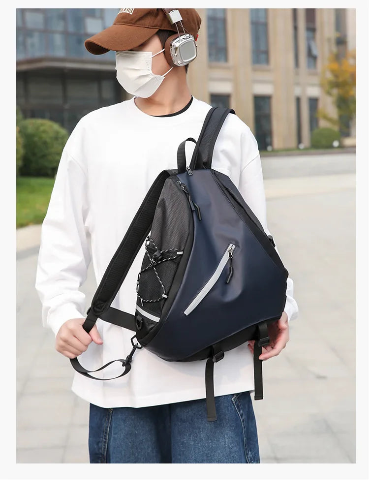 Men's Waterproof Large Capacity Crossbody Chest Bag | Fashionable & Functional
