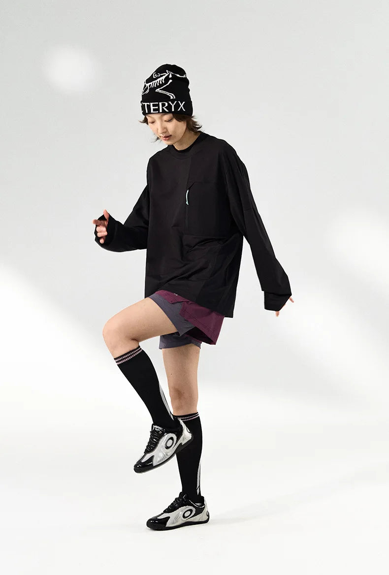 Men's Zip-up Long-sleeved Quick-dry Outdoor Base Layer Top
