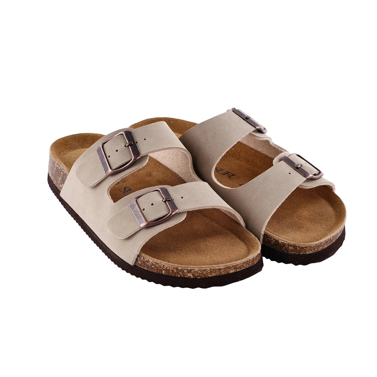 Stylish Leather Cork Flip-Flops for Women | Comfortable Summer Sandals