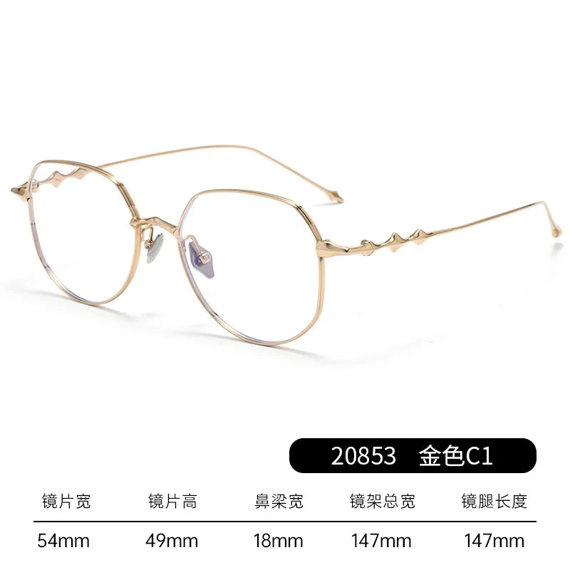 Ultra-light Polygonal Myopia Eyewear for Women - Stylish Prescription Glasses