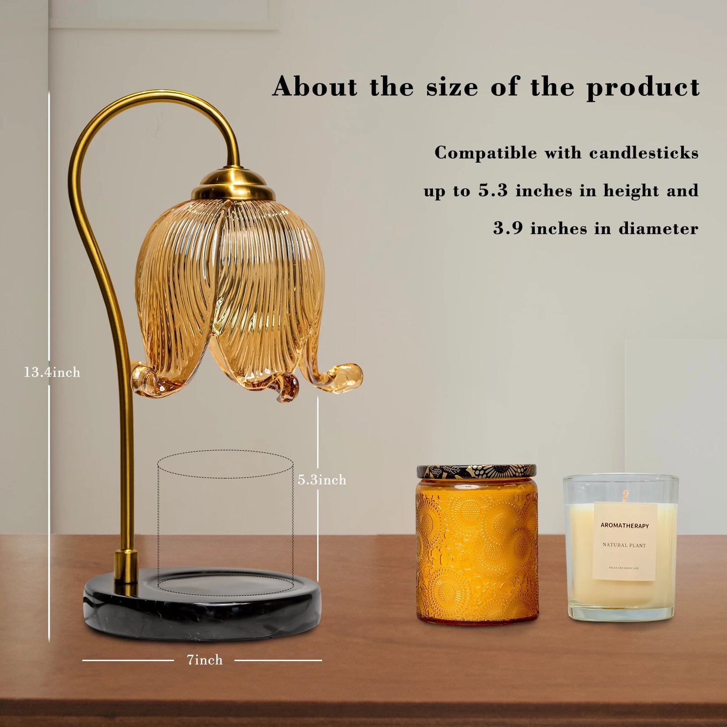 French Retro Tulip Flower Candle Lamp | Elegant Atmosphere Lighting