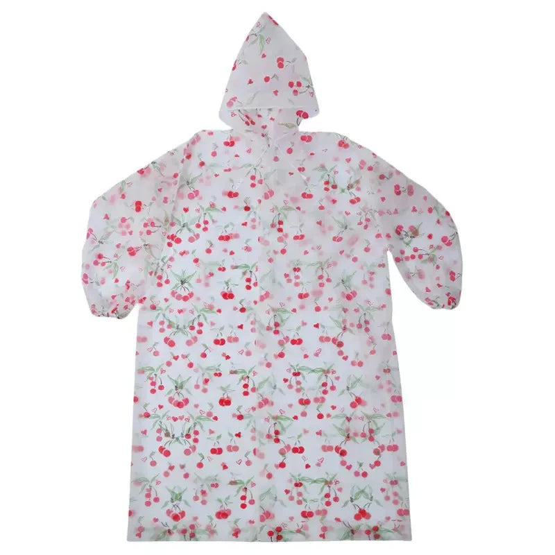 Lightweight Leopard Print Rain Poncho | Packable & Windproof