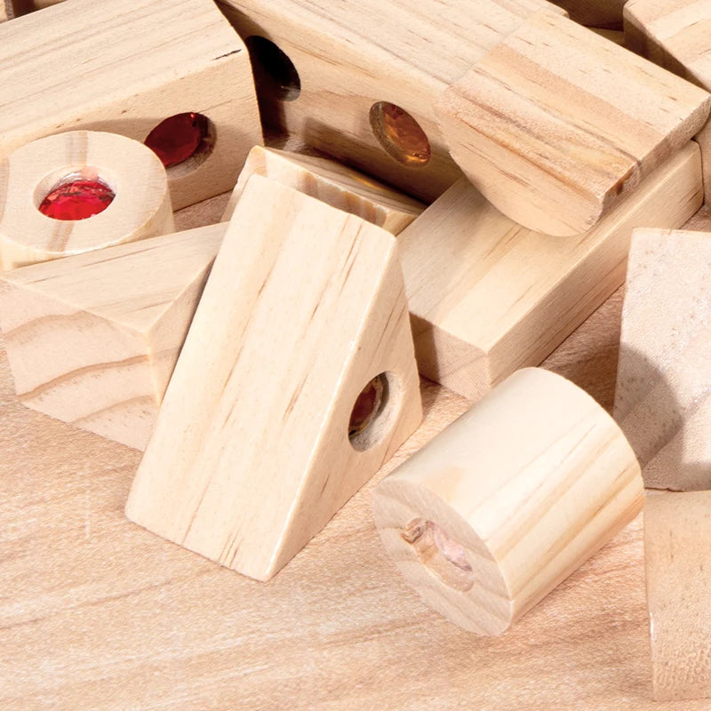 Colorful Kids Wooden Stacking Blocks | Educational Creative Toy