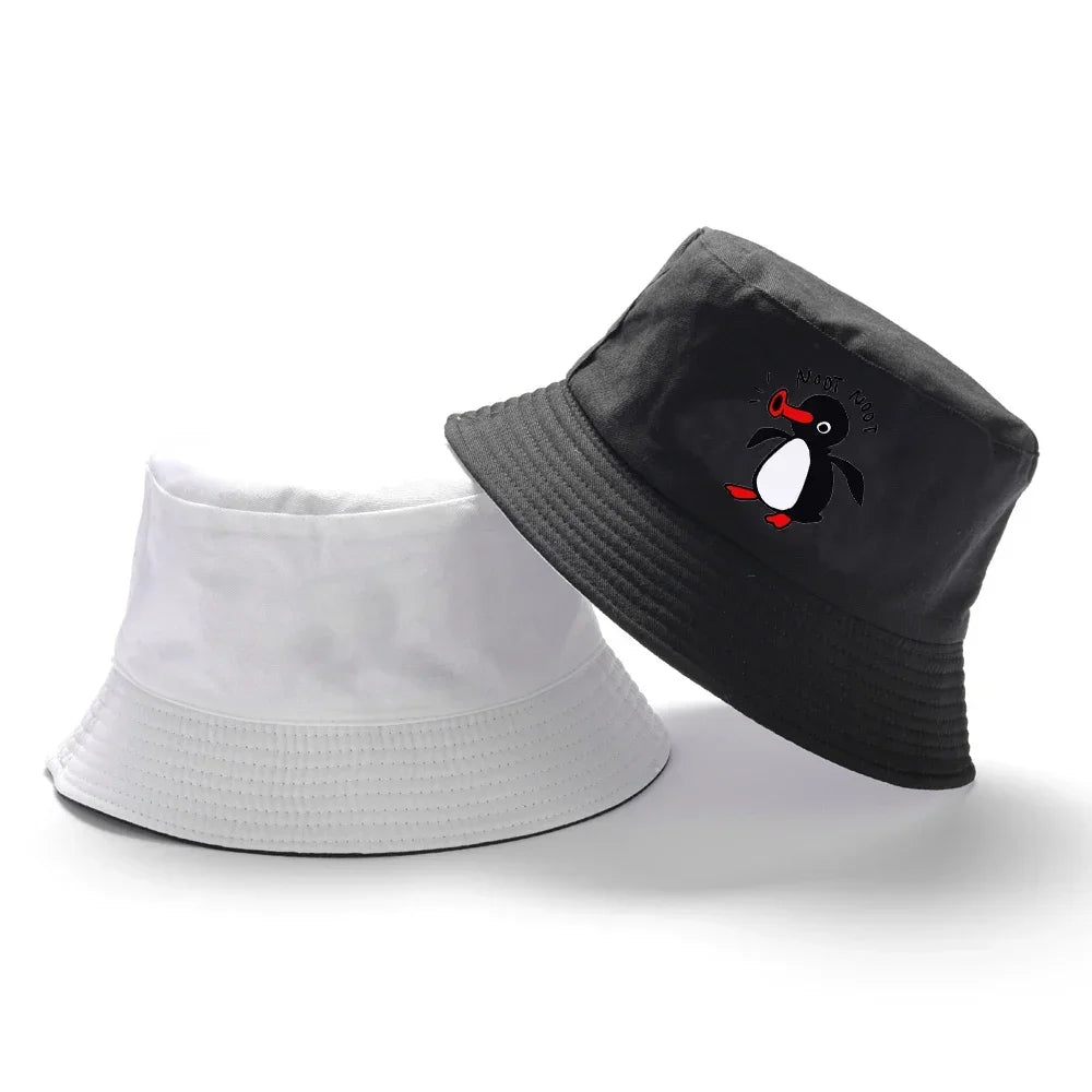 Reversible Summer Penguin Bucket Hat for Men & Women | Sun Protection