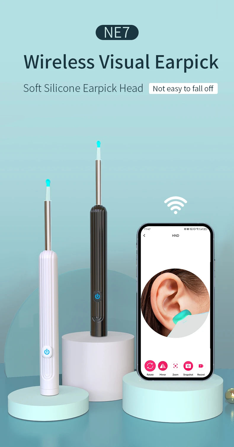 Smart Visual Ear Cleaner with Camera | USB-C Ear Wax Removal Tool