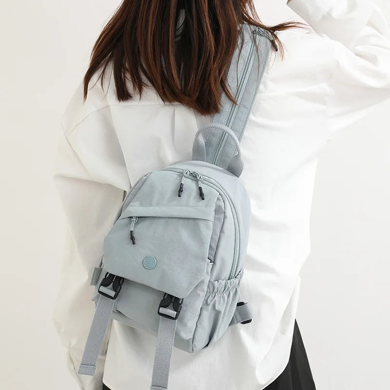 Unisex Lightweight School Backpack | Water-Resistant Nylon Bag