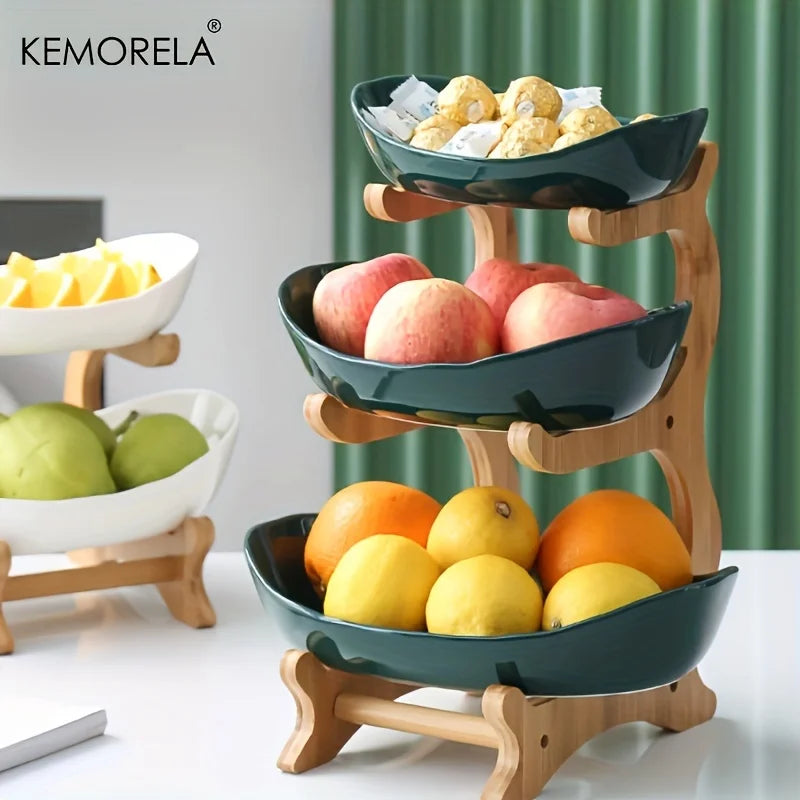 Frutero Elegante Moderno de 2/3 Niveles | Plato Elegante para Aperitivos