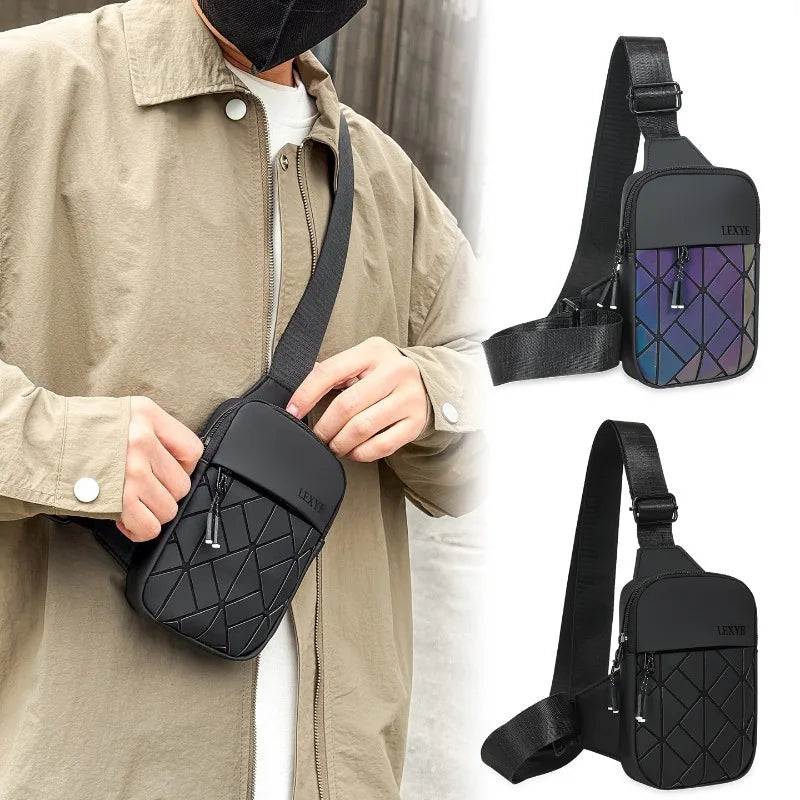 Stylish Crossbody Small Bag | Fashionable Rhombus Grid Design