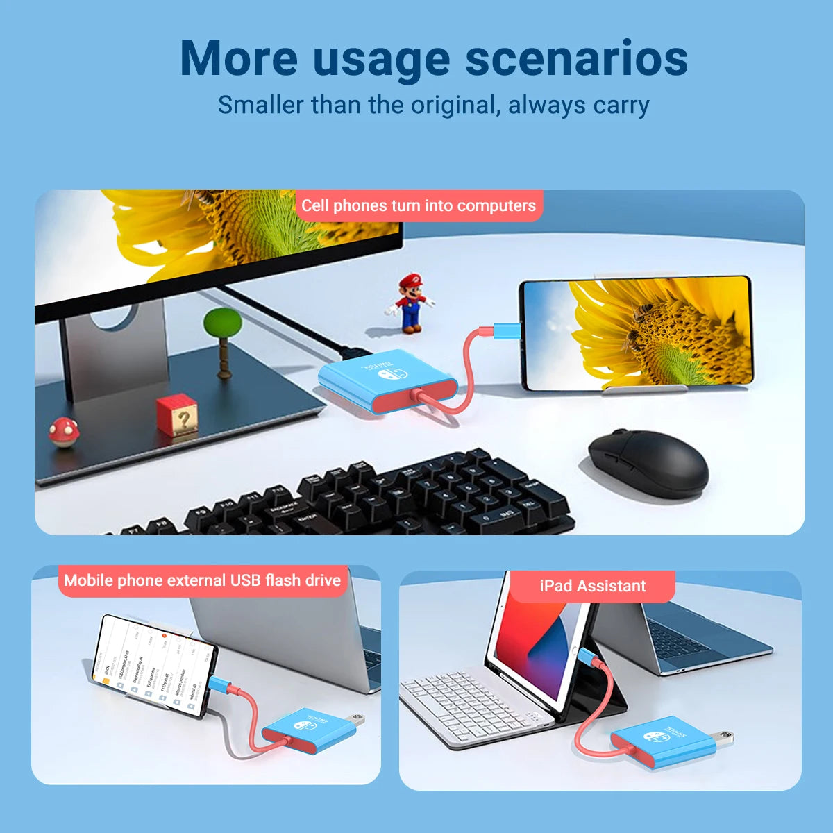 3 in 1 USB C Hub | HDMI 4K & PD 100W Fast Charging Docking Station