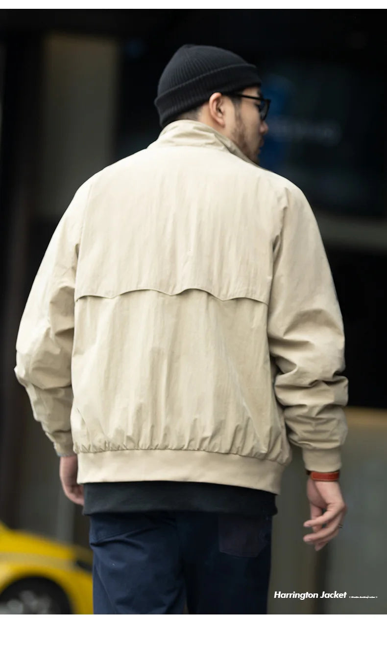 Men's Vintage Khaki Jacket | Retro Casual Outerwear for All Seasons