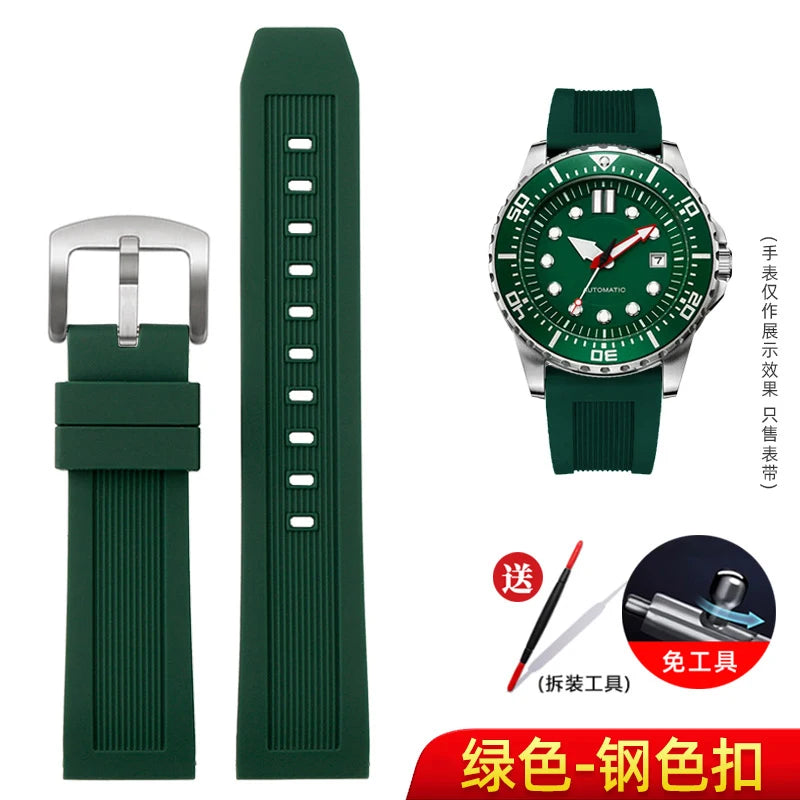 Versatile Silicone Watch Strap | Comfortable & Stylish Design