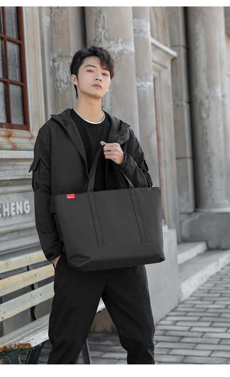 Men's Casual Oxford Tote Bag | Stylish Shoulder Handbag for Men